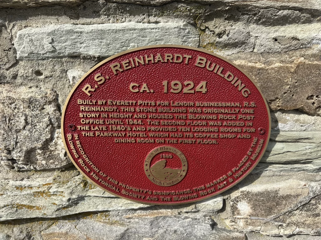 Reinhart Building Plaque